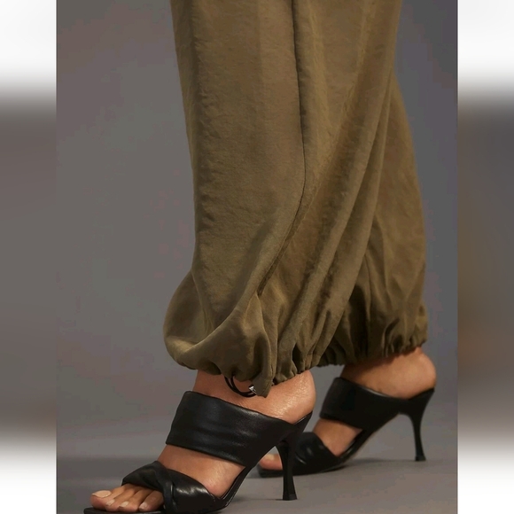 By Anthropologie Bungee Parachute Pant Sz M Green - Picture 5 of 16